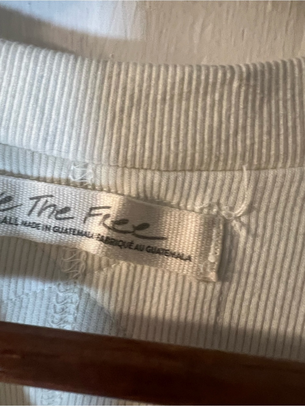 We The Free Cream Ribbed Tank Top - Picture 7 of 10